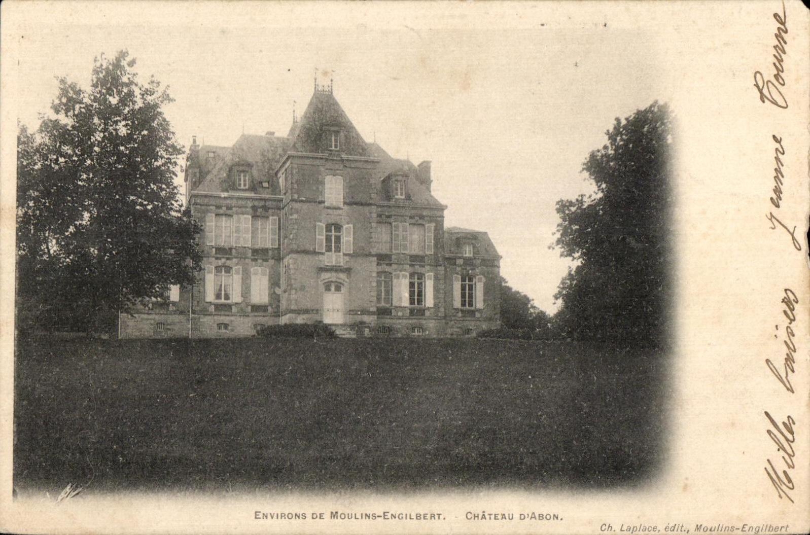 CPA Environs De Moulins Engilecat Chateau D Abon