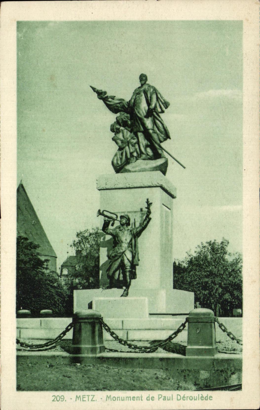 CPA Metz Monument de Paul Deroulede