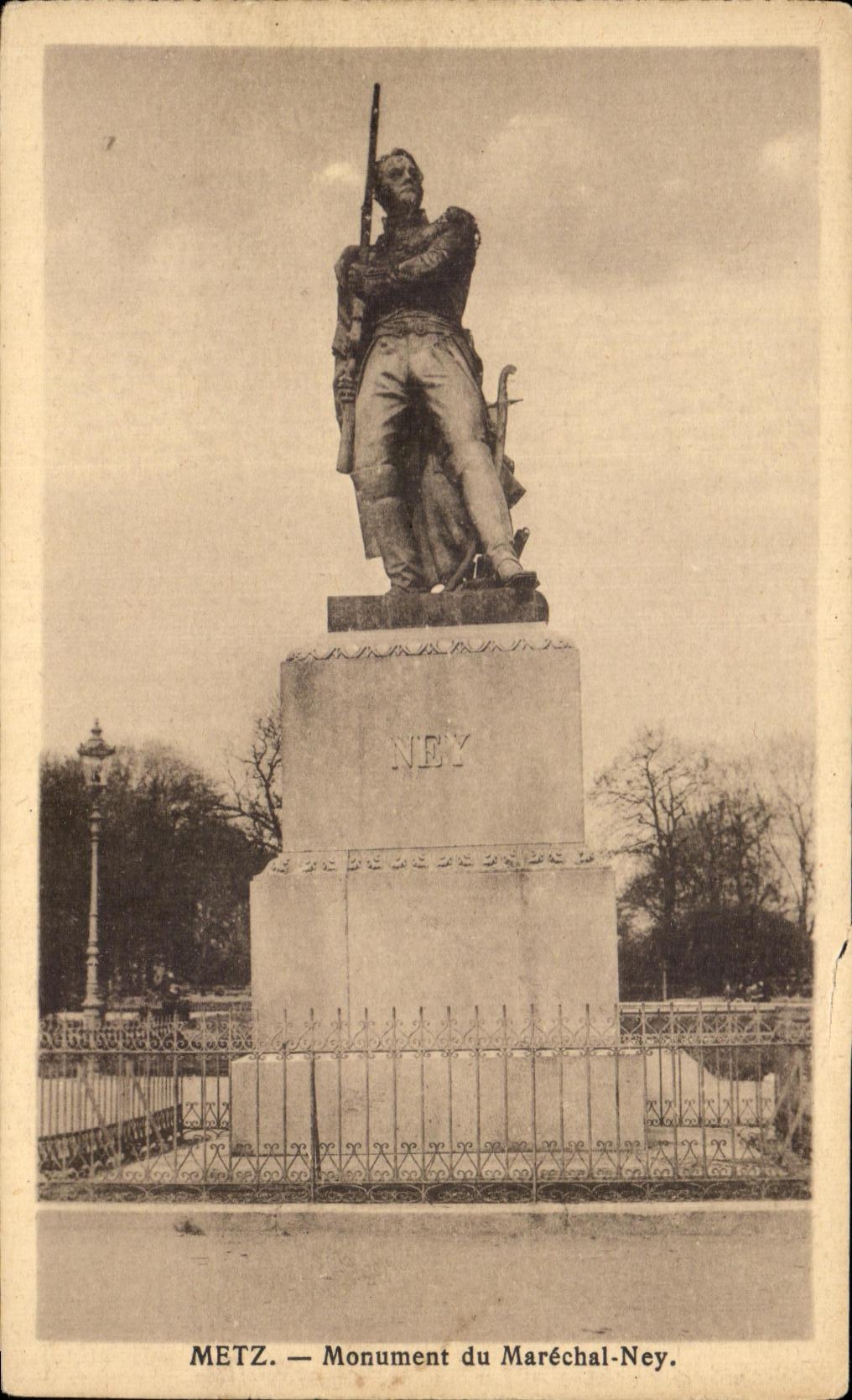 Monumento de CPA Metz del mariscal de Ney