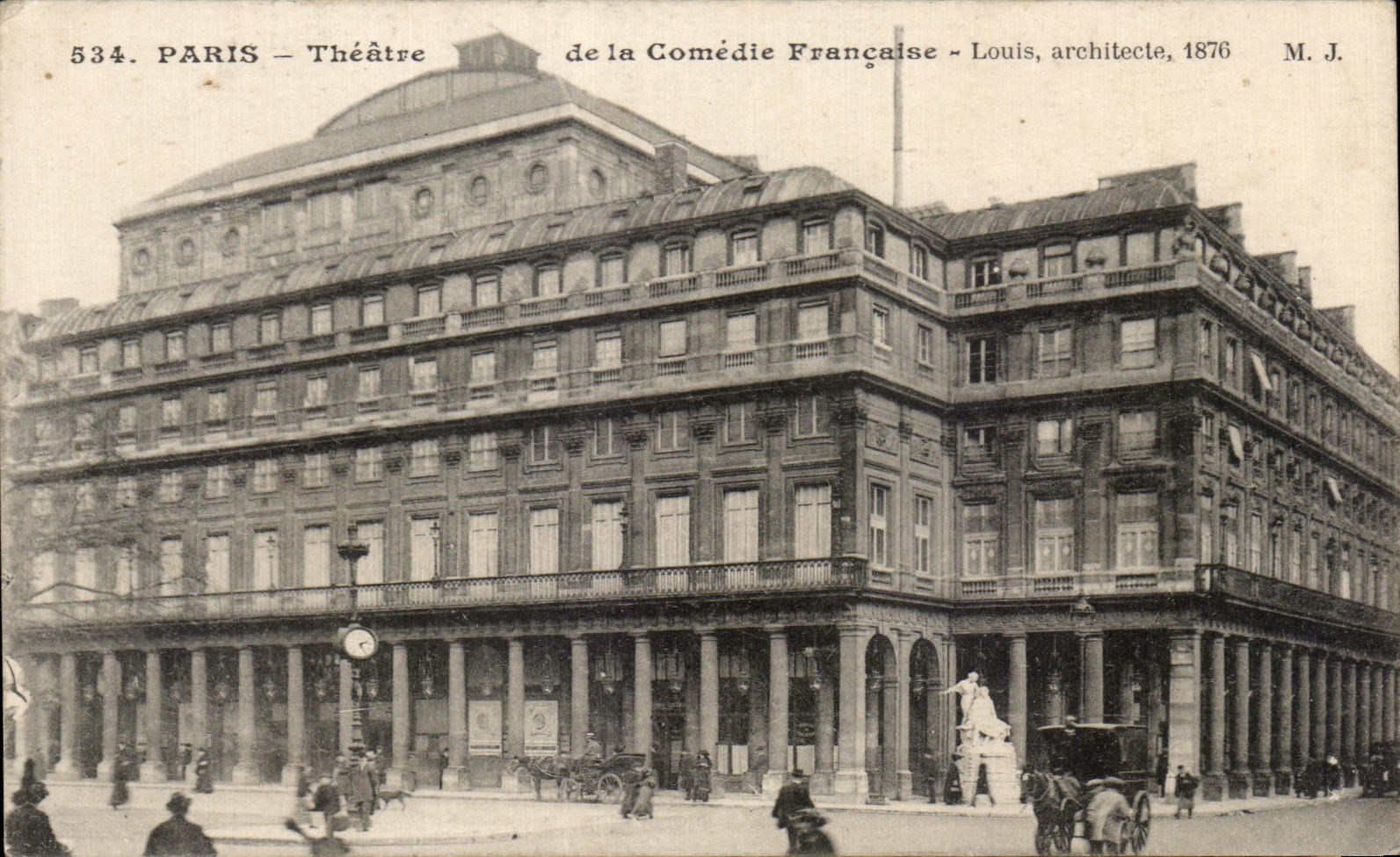 CPA Paris Theater of the French Comedy Louis architect