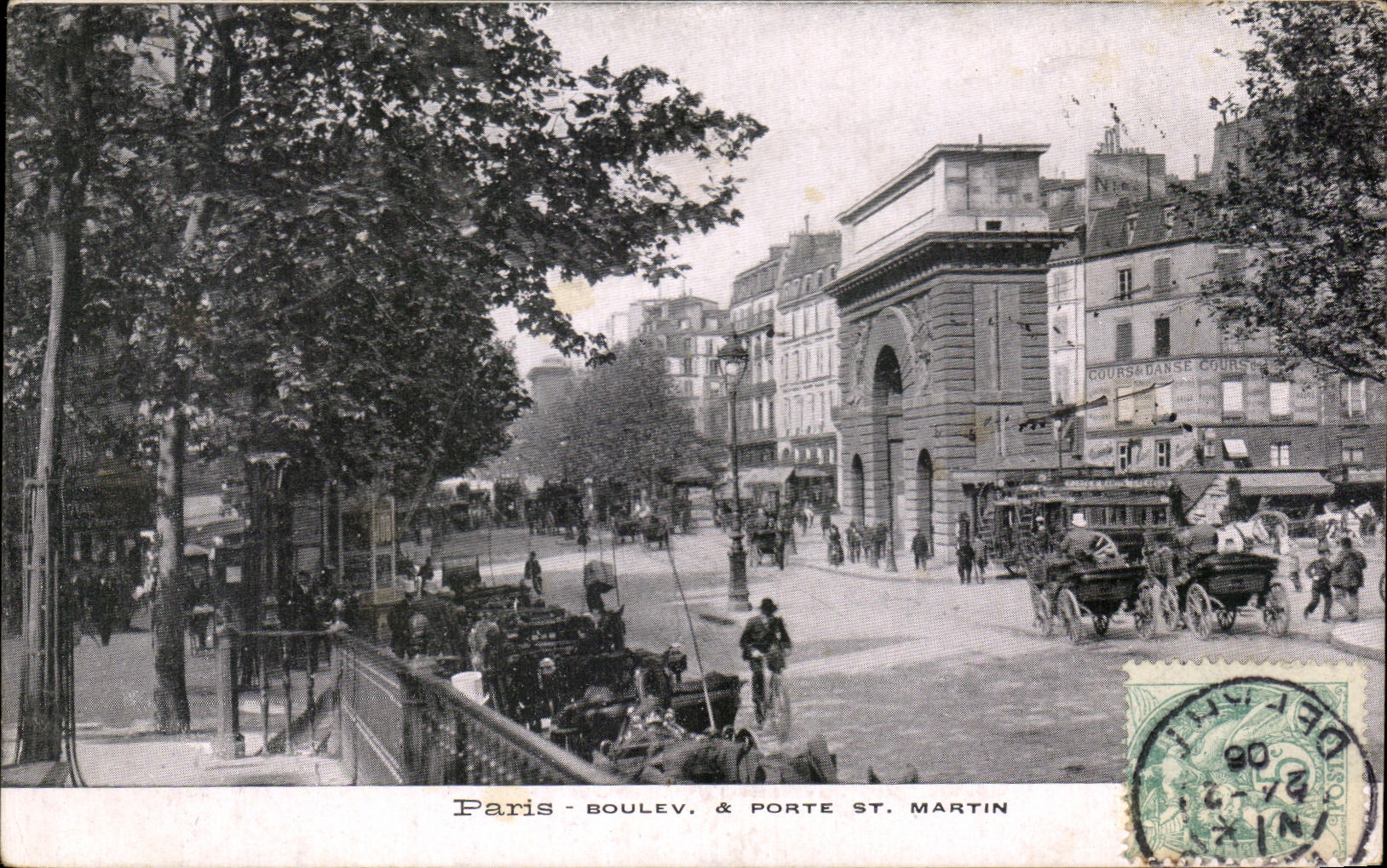 CPA Paris Boulev Gate St Martin