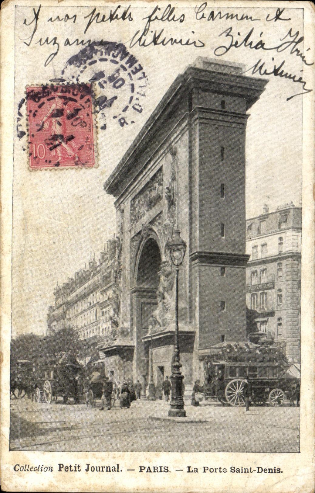 CPA Collection Petit Journal Paris La Porte Saint Denis