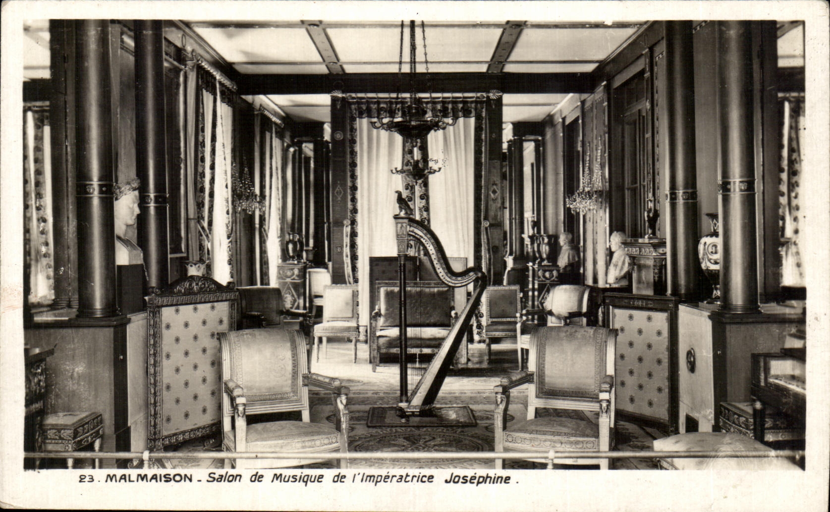 CPA Malmaison Salon of Music of Imperatrice Josephine Grips