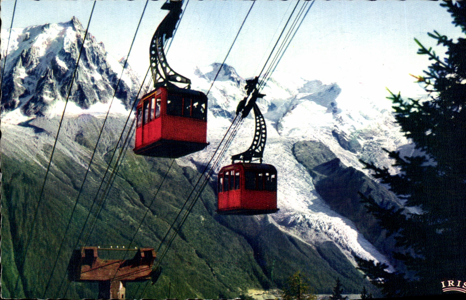 CPA Chamonix Mont Blanc Col du Tour vus du Chardonnet