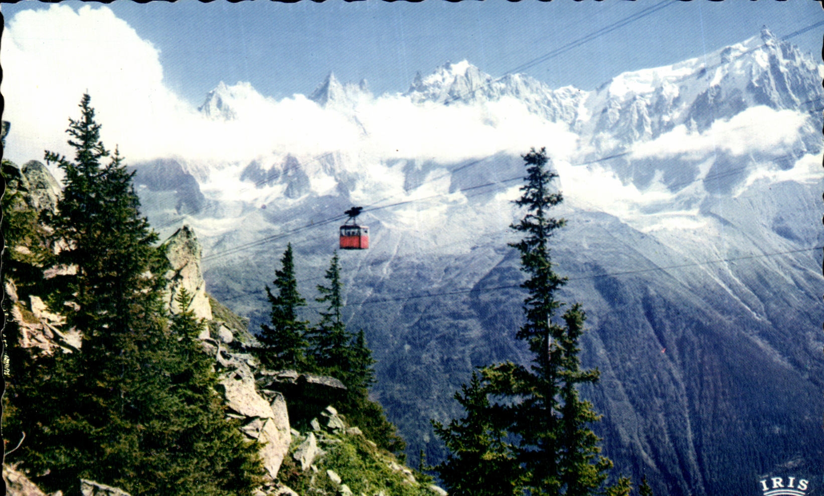 CPA Chamonix Mont Blanc Teleferique Plan Praz au Brevent Panorama sur les Aiguilles de Chamonix et l aiguille du midi