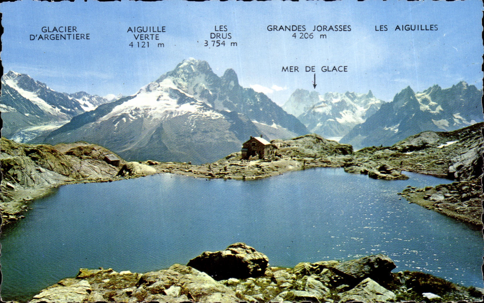 CPA Valley of Chamonix Mont Blanc the glacier Argentiere Thick sea of ice large Jorasses