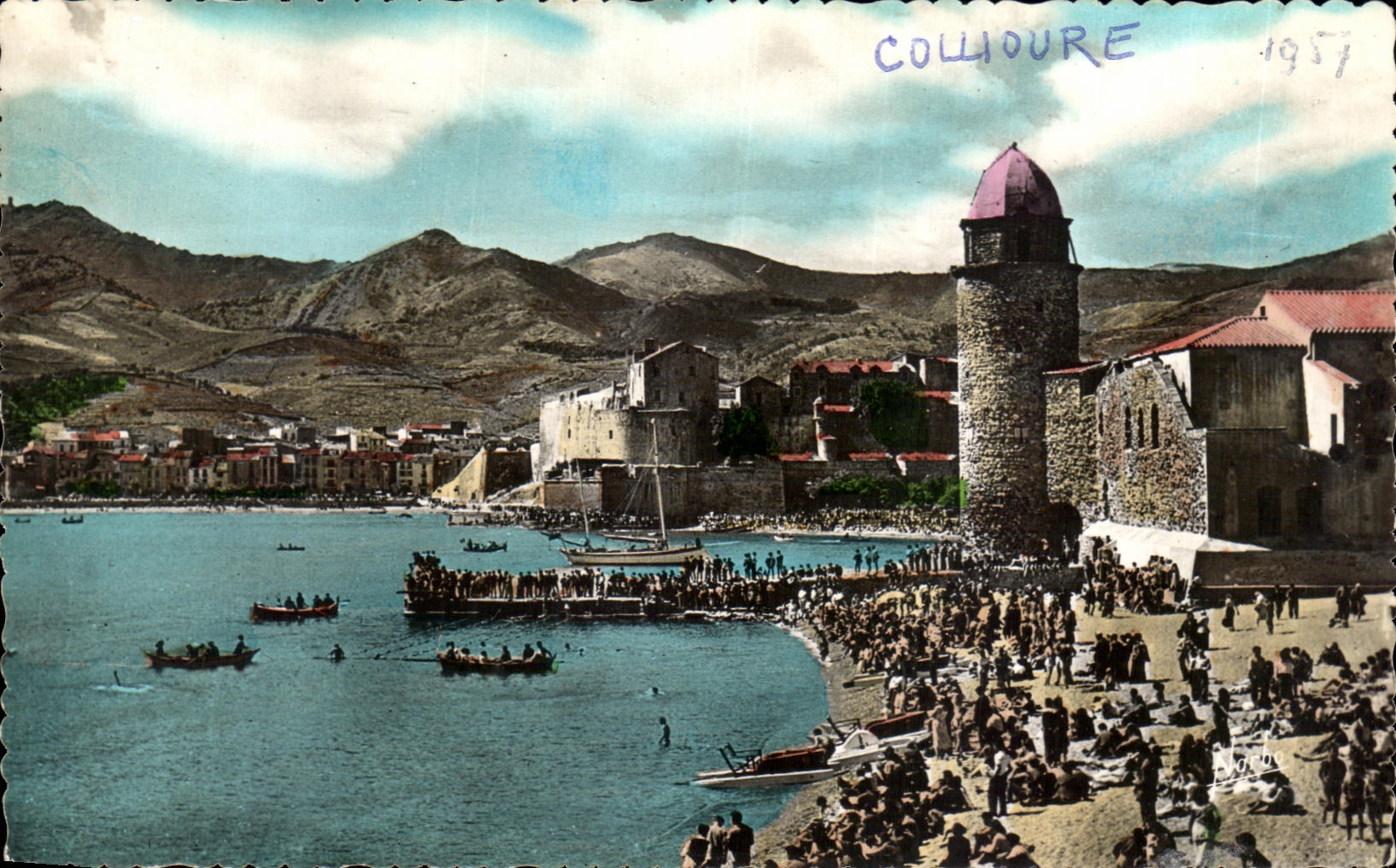 CPA Collioure La Plage I Eglise