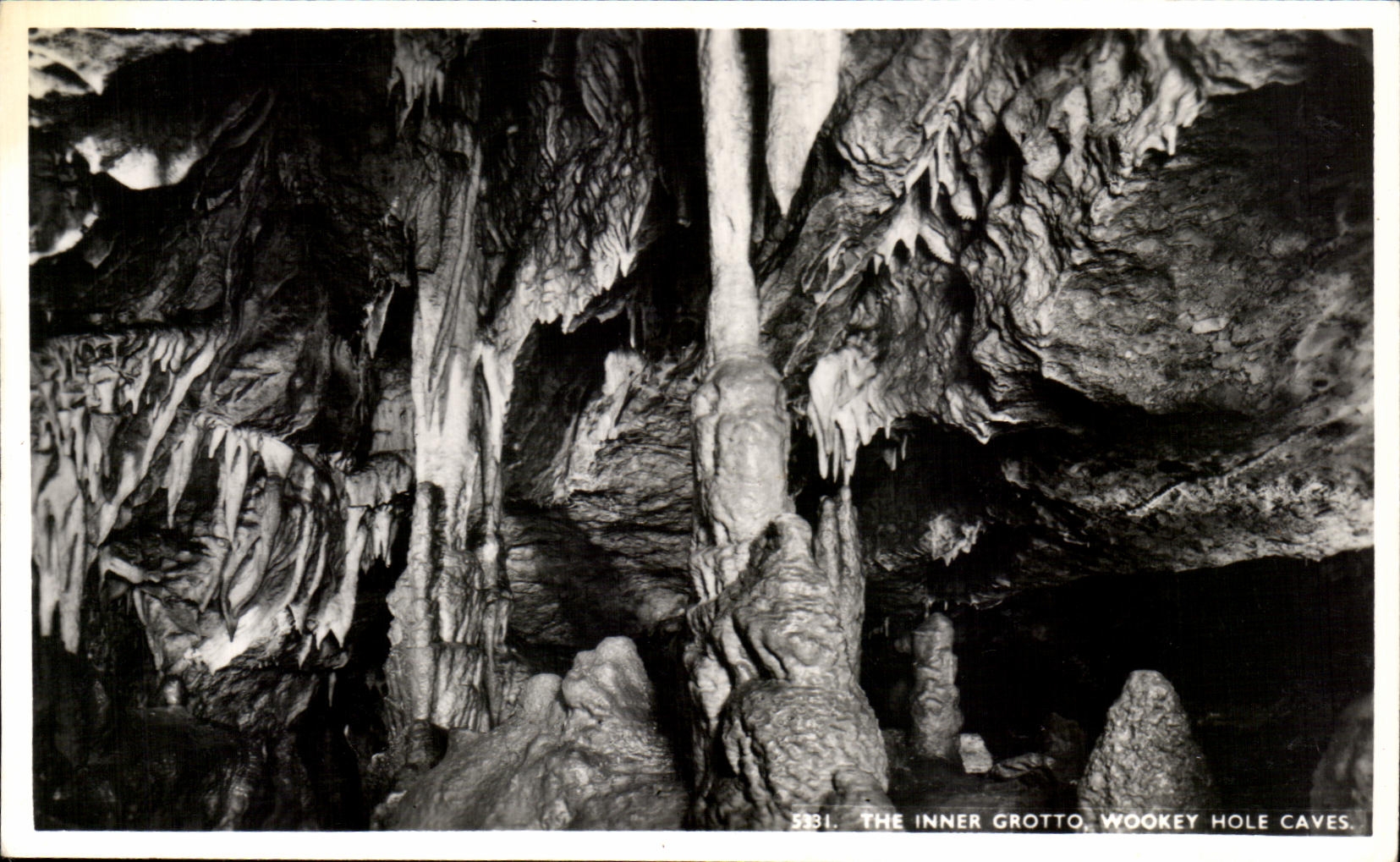 CPA los sotanos internos del agujero de Wookey de la gruta