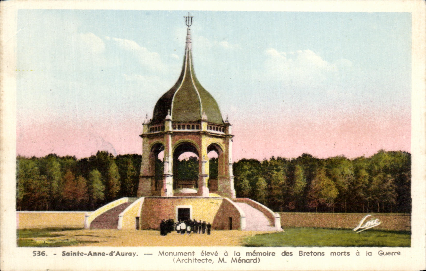 CPA Saint Anne Auray Monument raised with the Memory of Breton died with the War