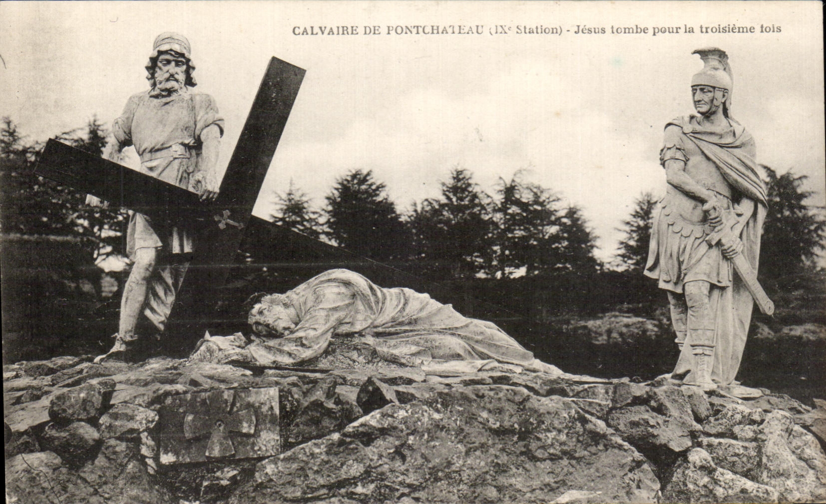 Tembe de CPA Martyrdom De Pontchateau Jesus para las terceras leyes