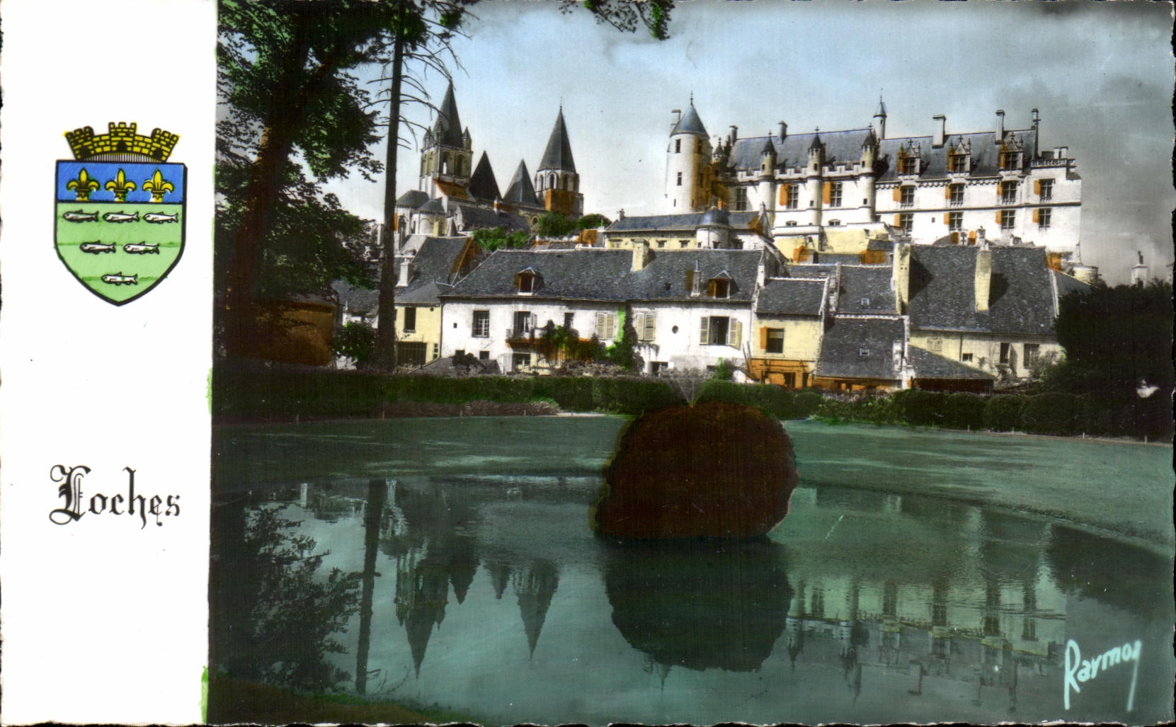 CPA Les Chateaux De La Loire Le chateau vu du Jardin Public View of the Gardens Loches