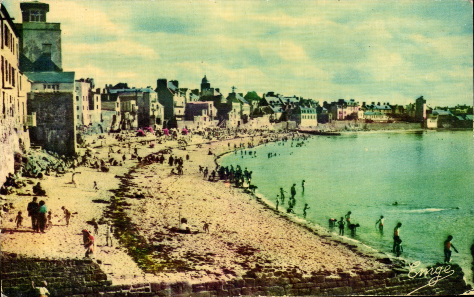 CPA Saint Dimensions Emerald Servan on Mer the Beach of Low Sablans