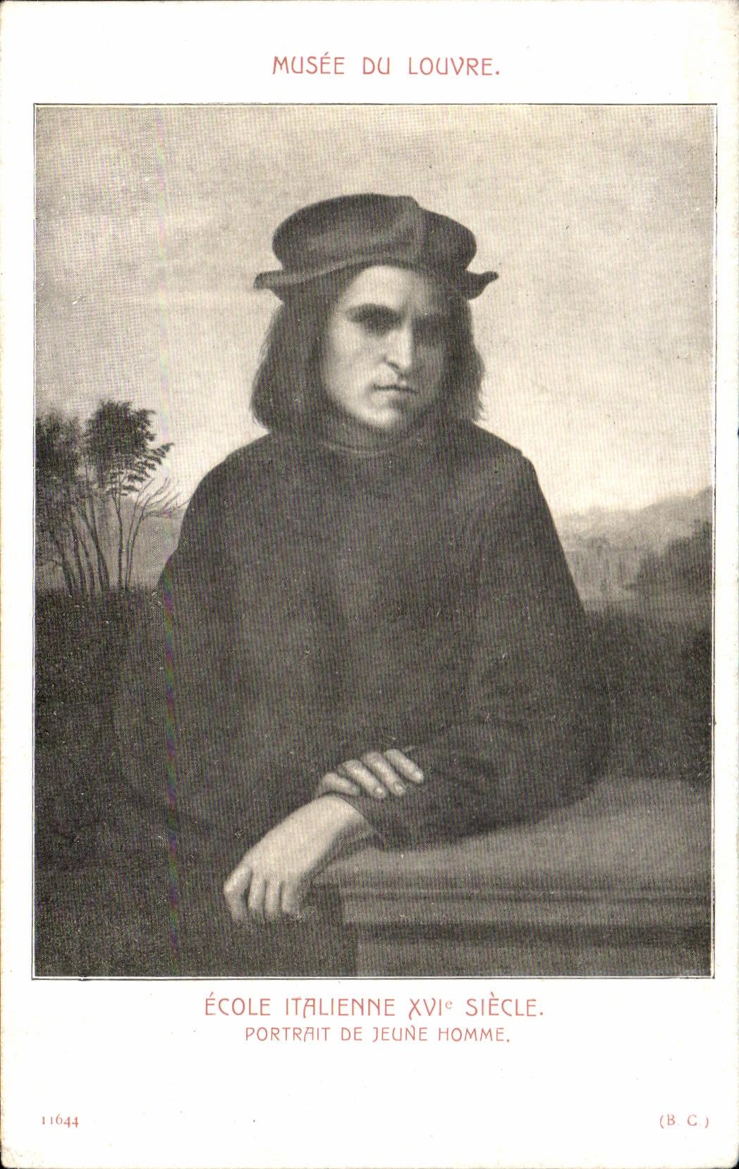 CPA Musee du Louvre Ecole Italienne XVl e Siecle Portrait de Jeune Homme
