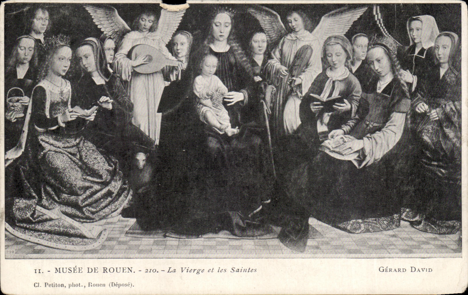 Museo de CPA de RuAn la Virgen y el Saintes Gerald David