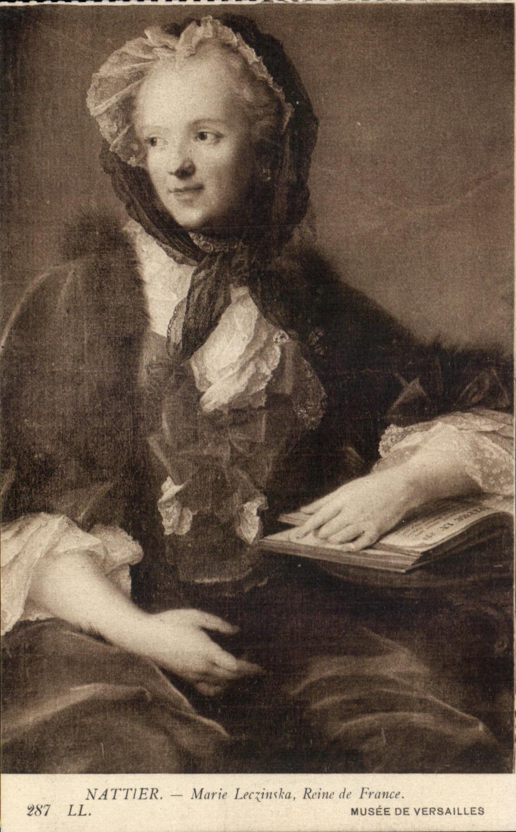 CPA Nattier Maire Leczincka Reine de France Musee de Versailles