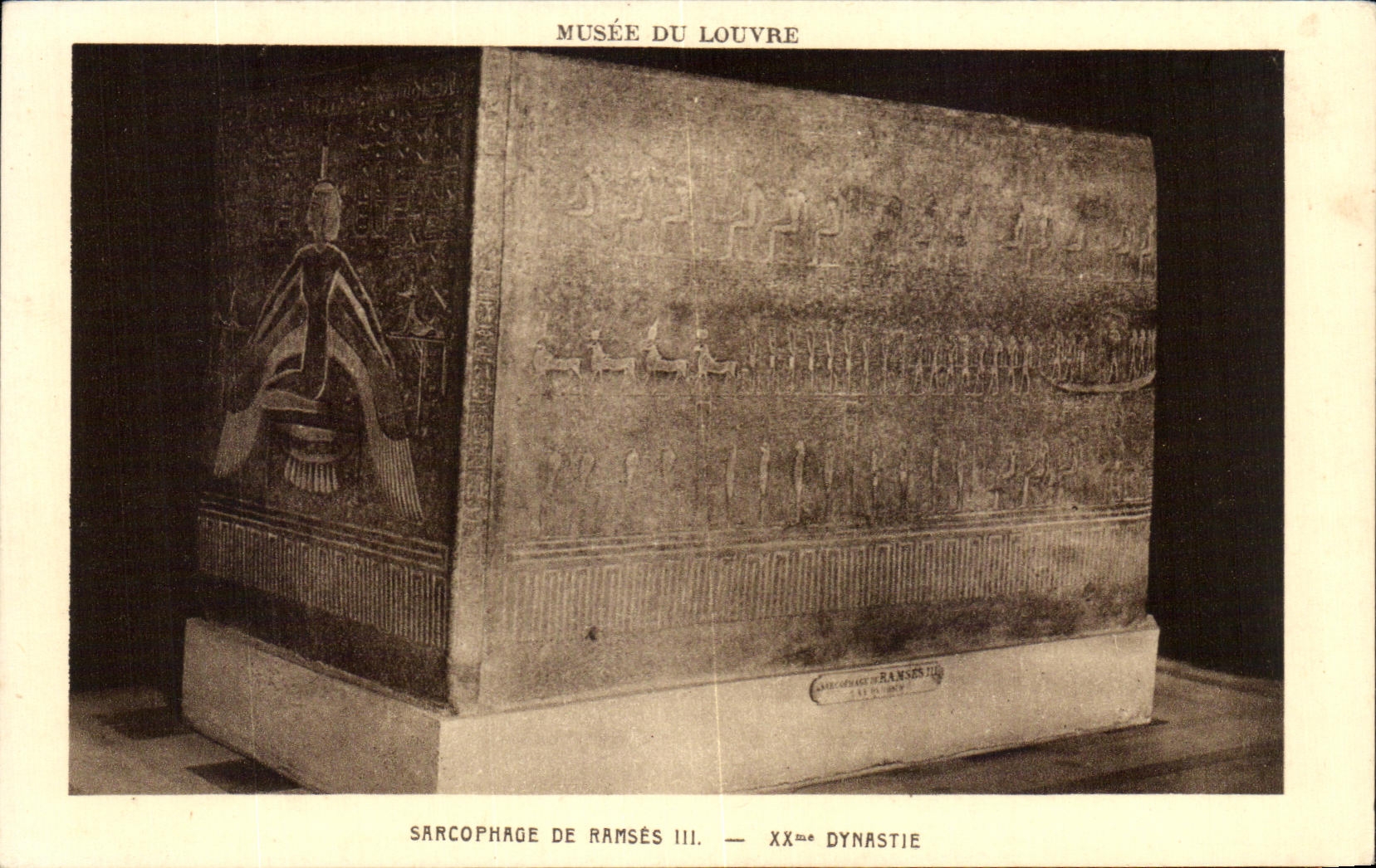 CPA Musee du Louvre Sarcophage De Ramses III XX Dynastie Egypt Egypte