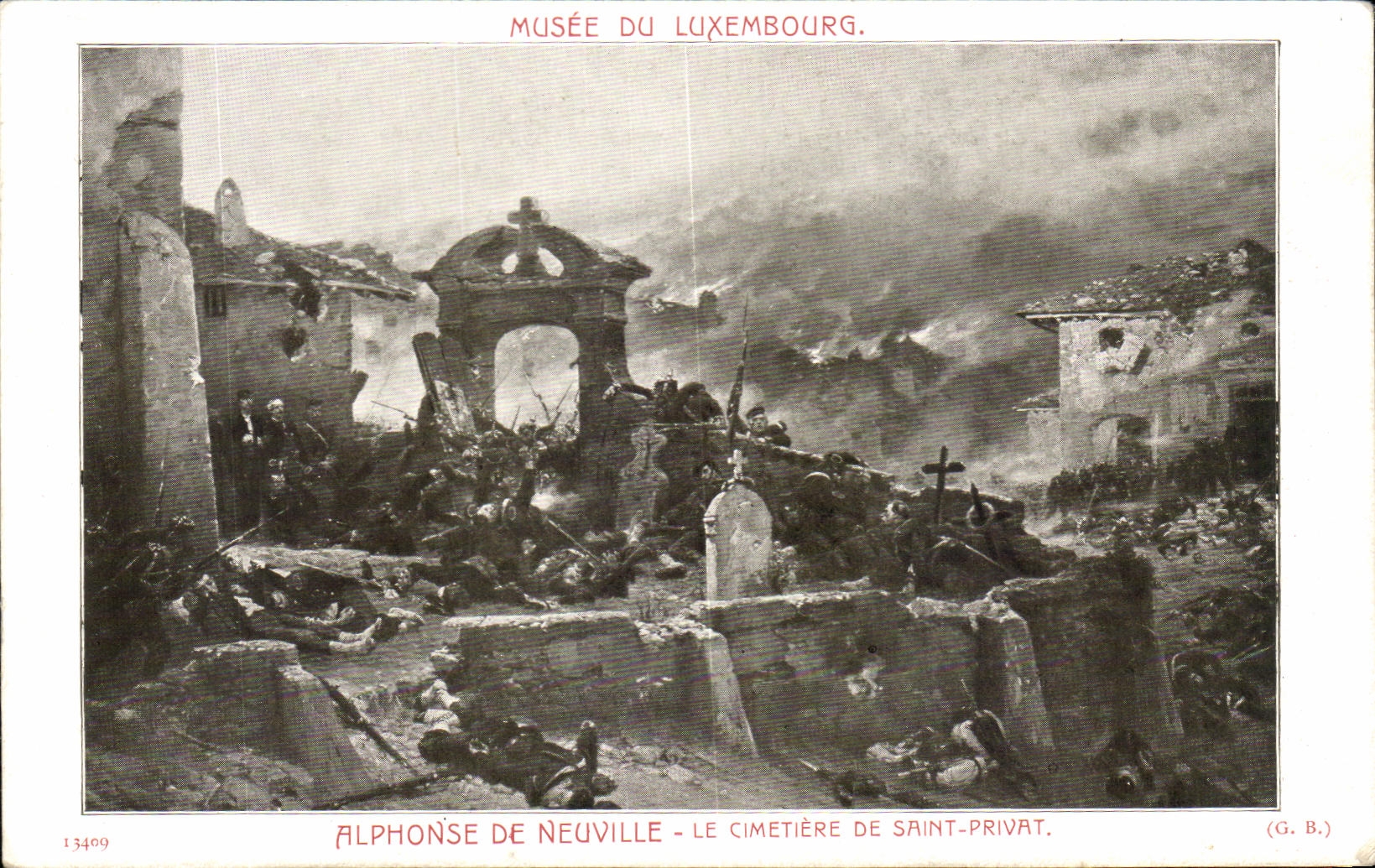 CPA Alphonse De Neuville Le Cimetiere De Saint Privat Musee du Luxembourg Paris 