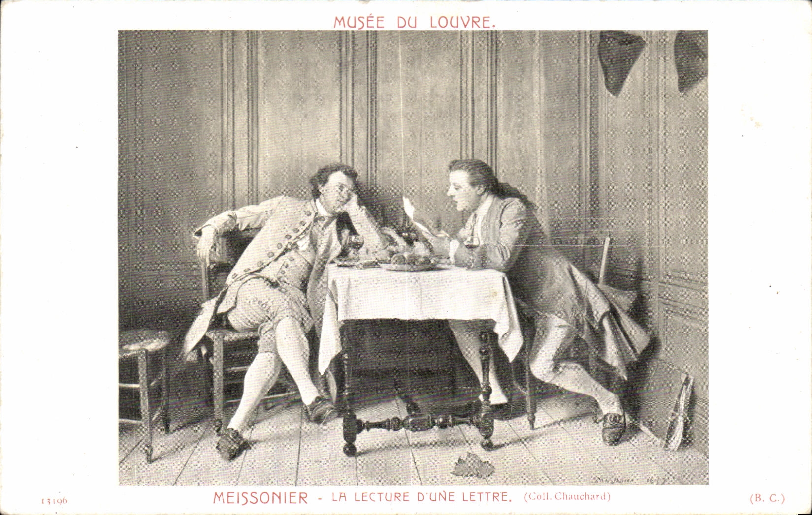 CPA Meissonier La Lecture D Une Lettre Musee du Louvre Paris 