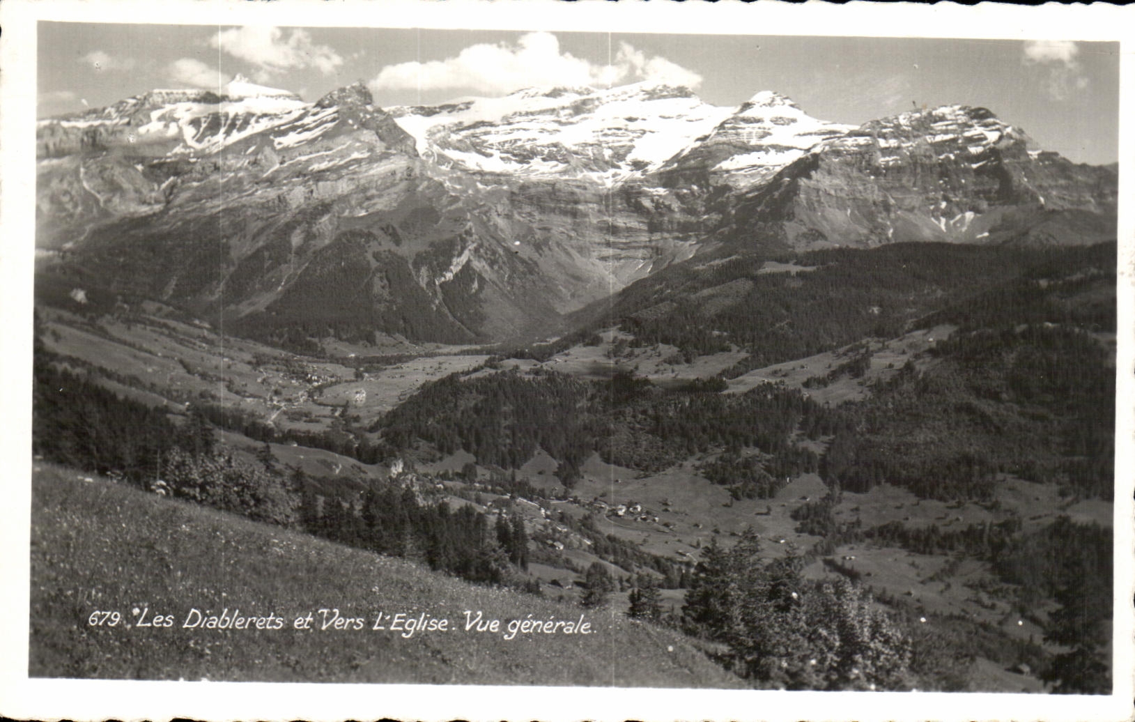 CPA Les Dieblerets et Vers L Eglise Vue generale