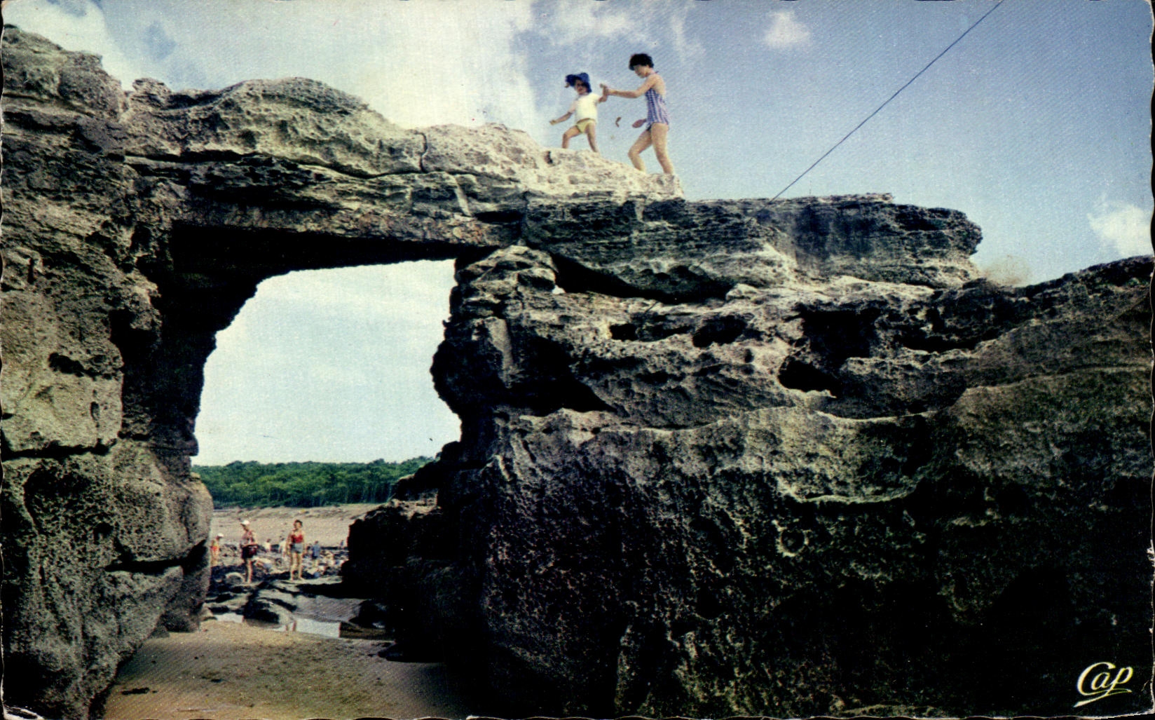 CPA Saint Palais Mer Le Pont du Diable