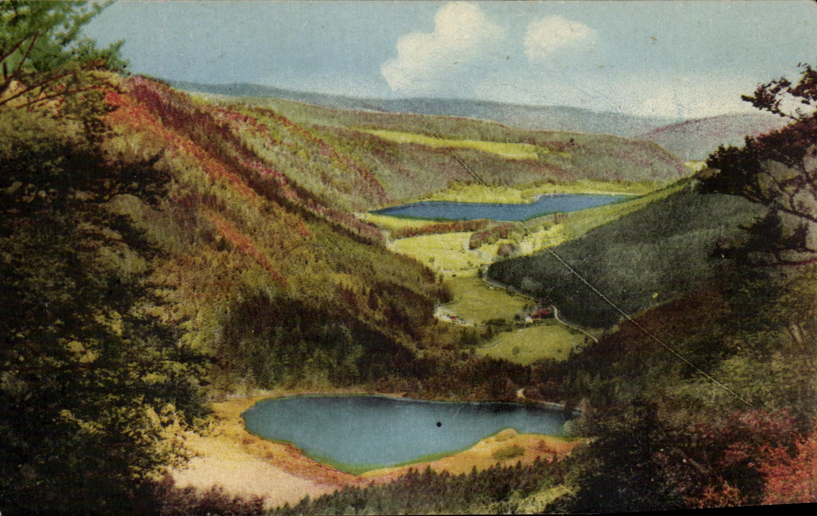 CPA Env de Gerardmer La Vallee des Lacs