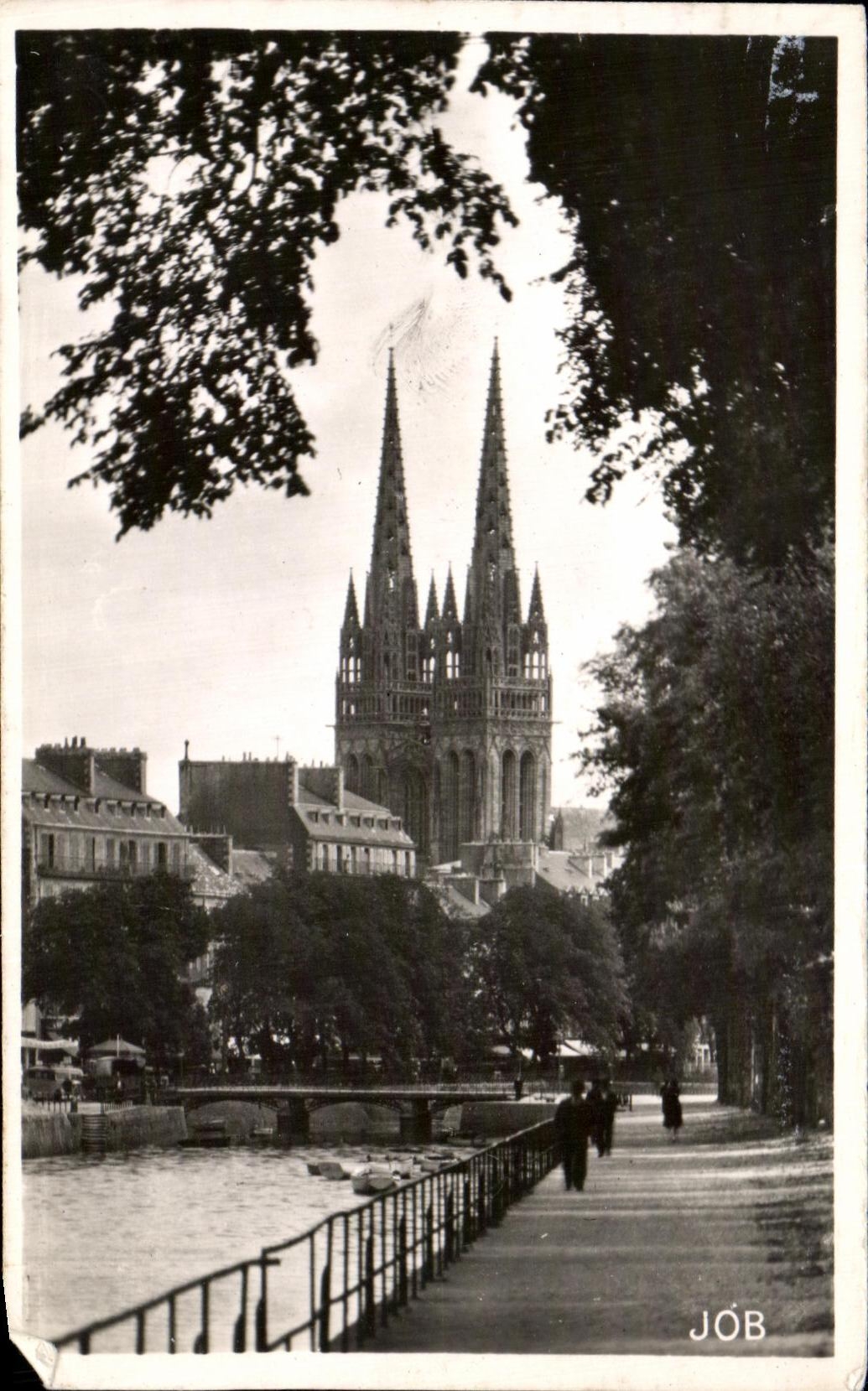 CPA Quimper alleys of Loc Maria
