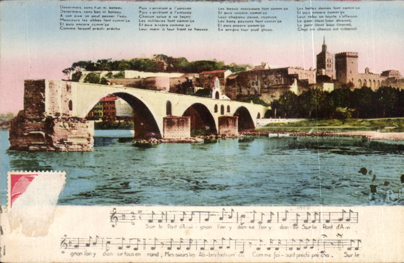 CPA Avignon el santo Beuezet del puente y su cancion legendaria