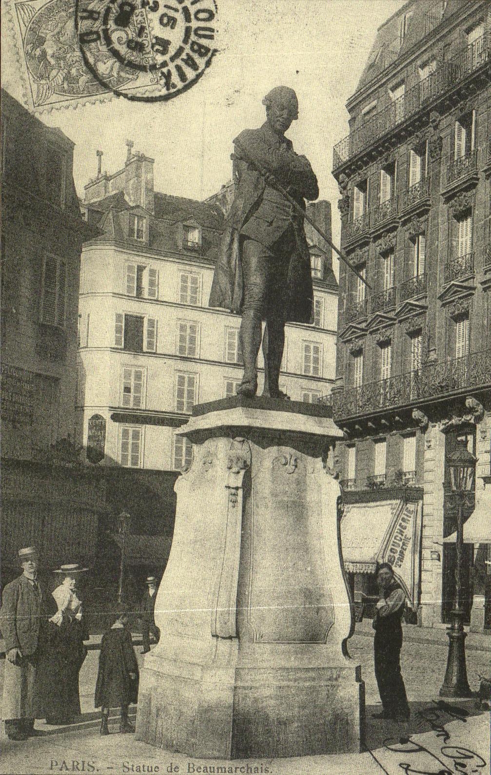 REPRO Paris Statue de Beaumarchais