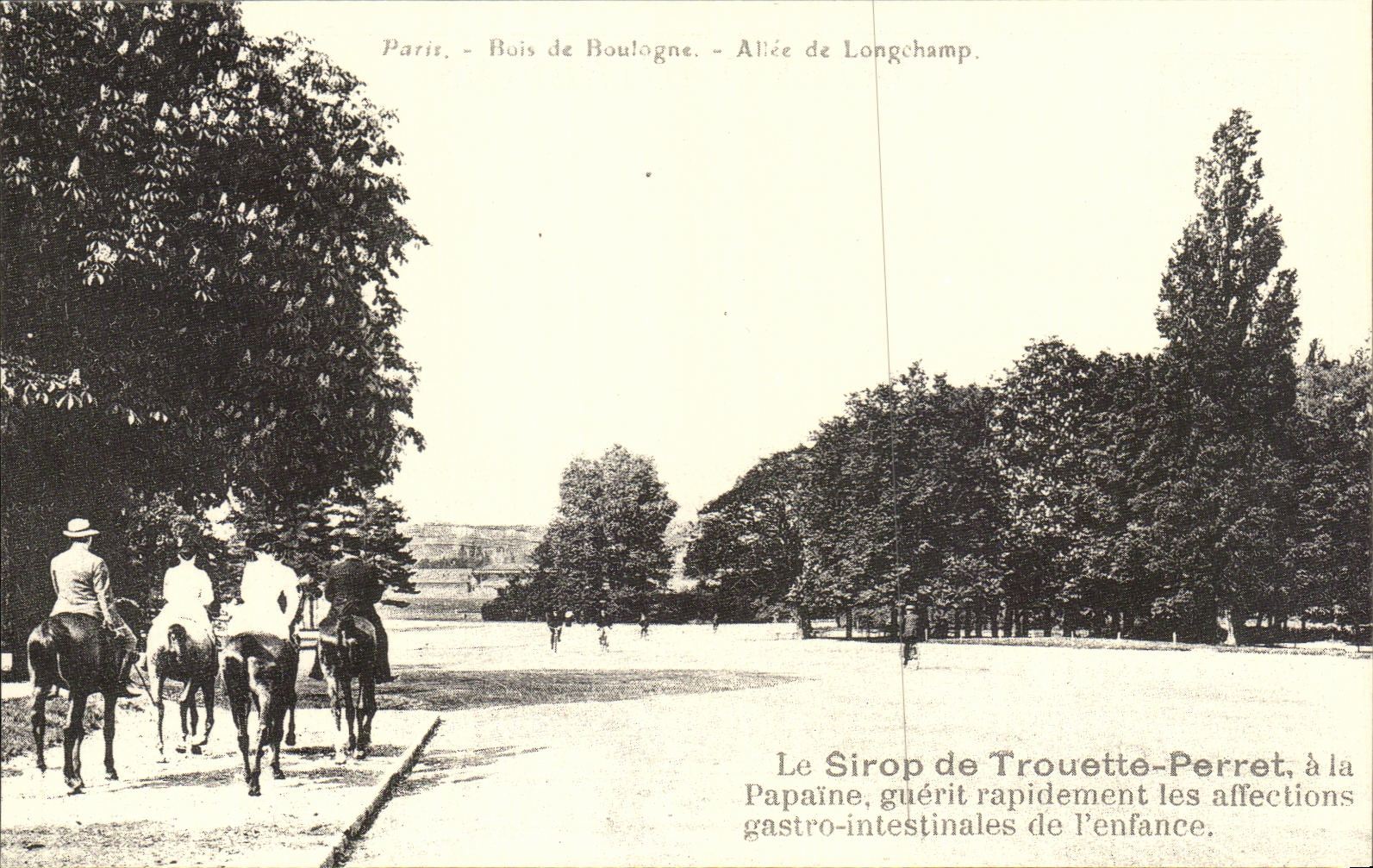 REPRO Paris Kings de Boulagne Avee de Longehamp the Syrup of Trouette