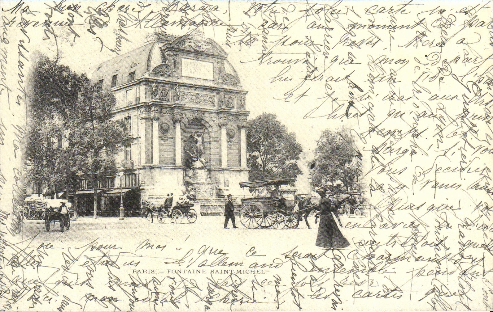 REPRO Paris Fountain Saint Michel