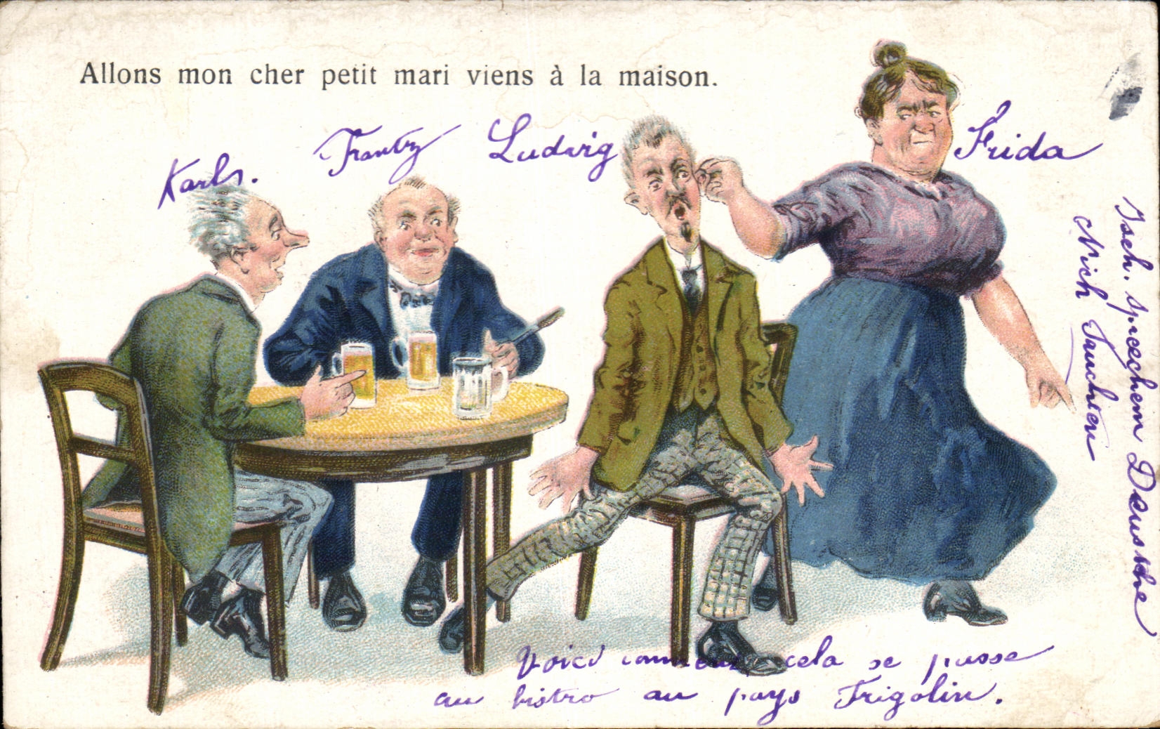 CPA Allons my dear small husband come to the Humor house