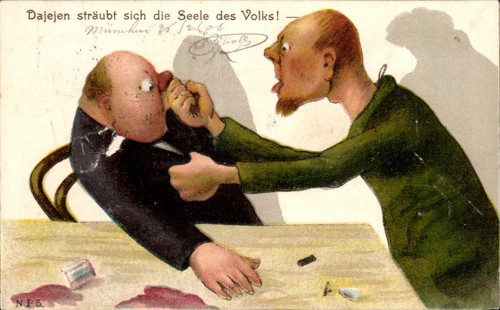 CPA Dajejen straubt sich die die Seele des Volks Humour