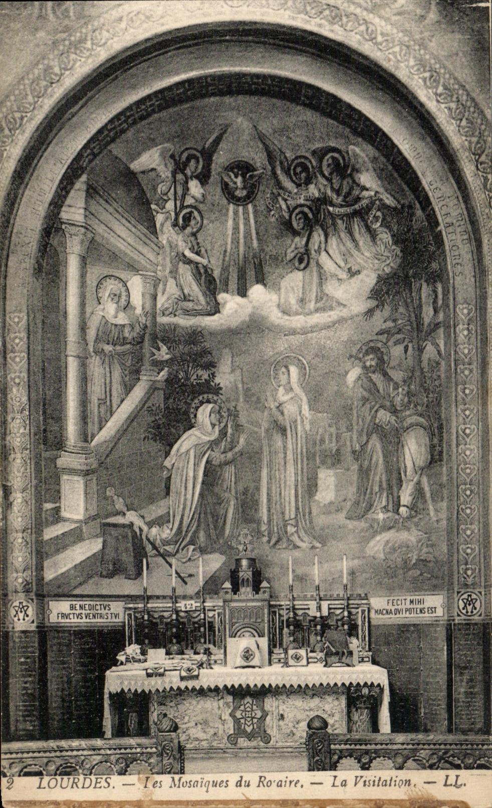 CPA Lourdes Les Mosaiques du Rosaire La Visitation