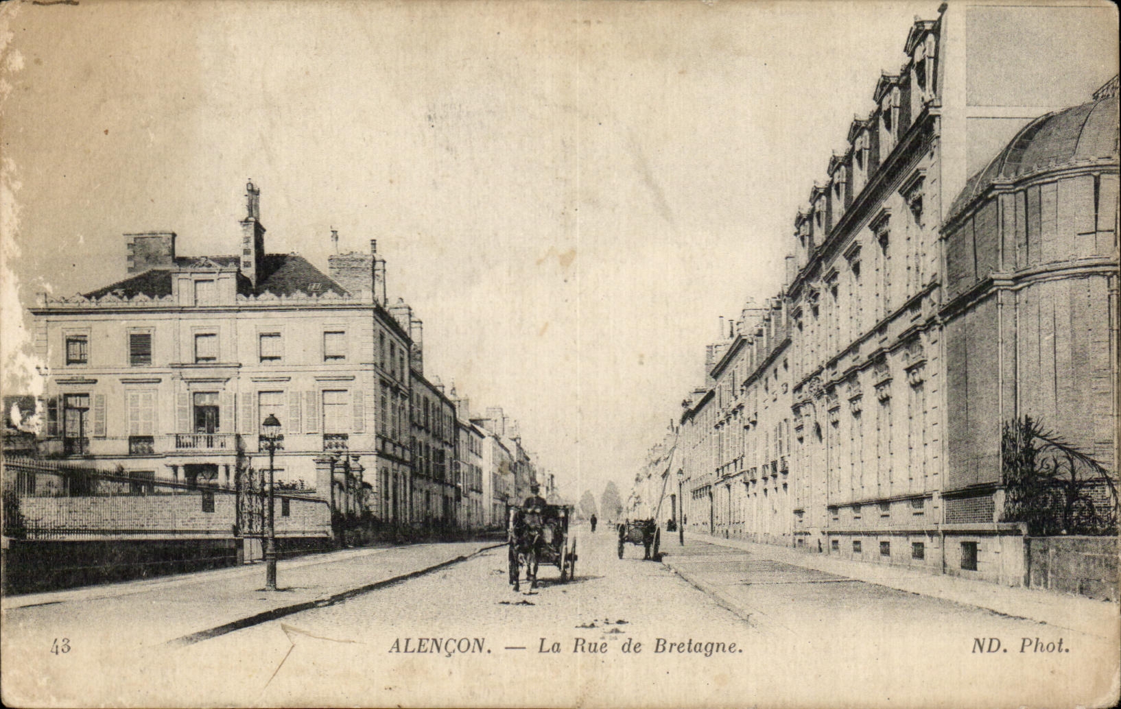 CPA Alencon La Rue de Bretagne