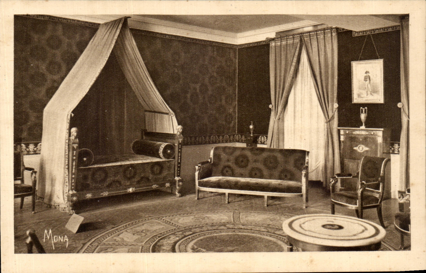 CPA Small Tables Of island Of France Castle Of Malmaison Room of Napoleon Bonaparte first Napoleon consul