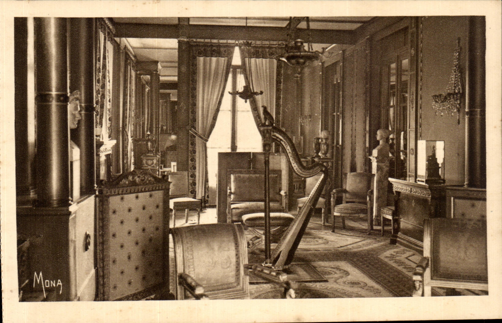 CPA Castle Of Malmaison Living room of the Music The music room Toothing-stone