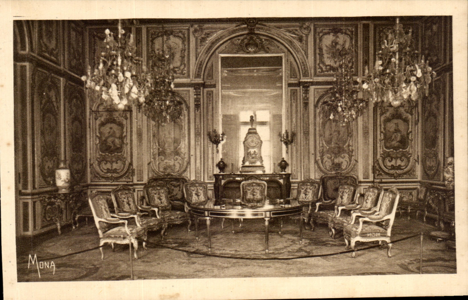 CPA Palate De Fontainebleau the Room of the Council decoree under Louis XIV and Louis XV The Council room