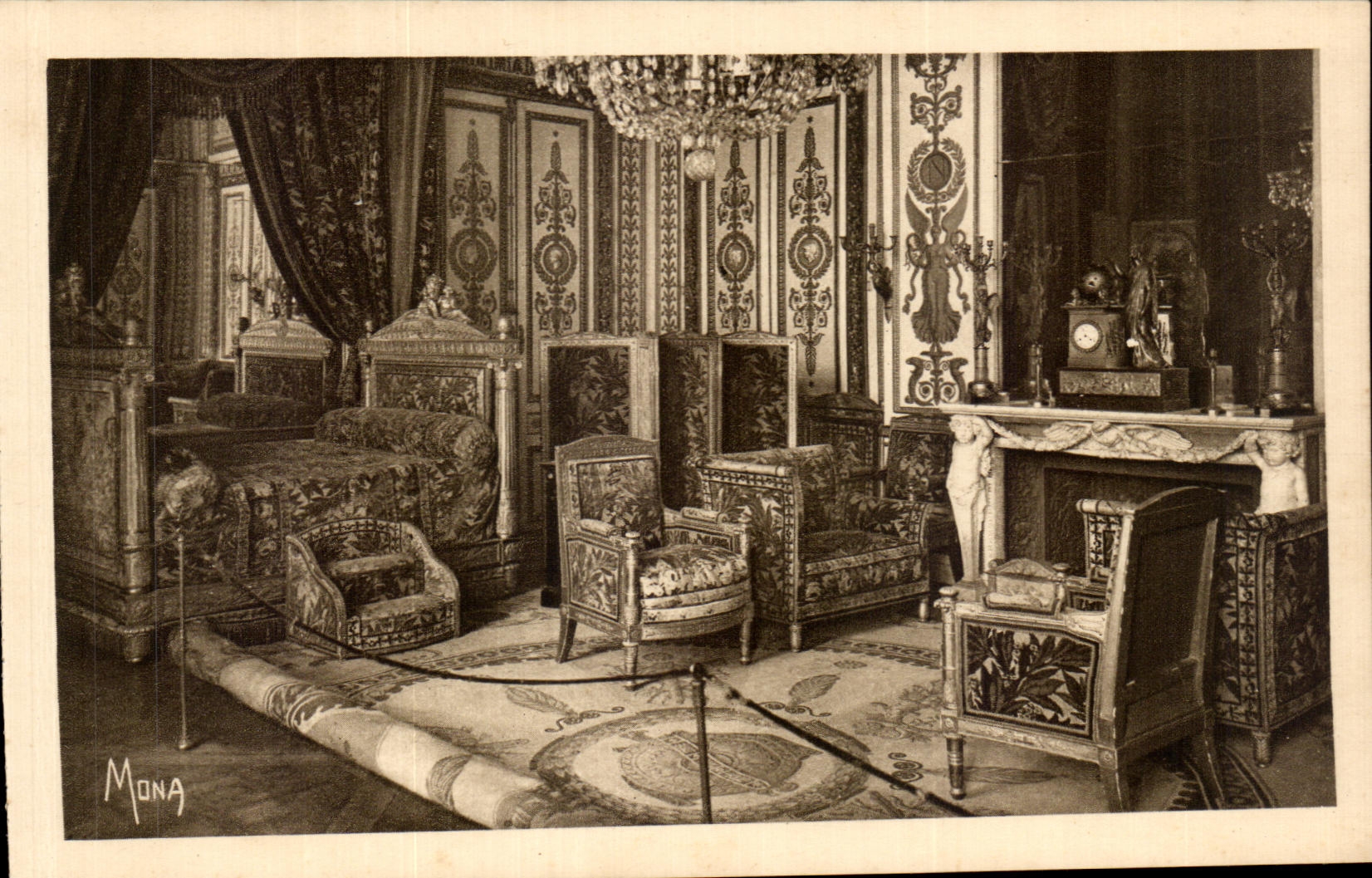 CPA Palais De Fontainebleau Chambre has to sleep of Napoleon ler Napoleon S bed room