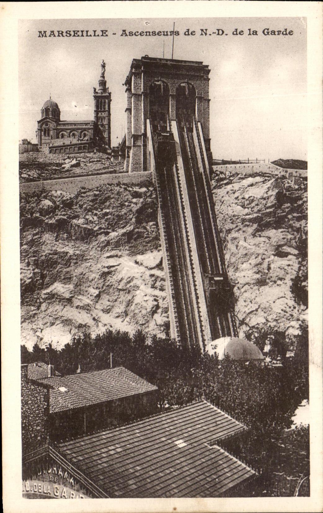 CPA Marseille Ascenseure de N D de la Garde