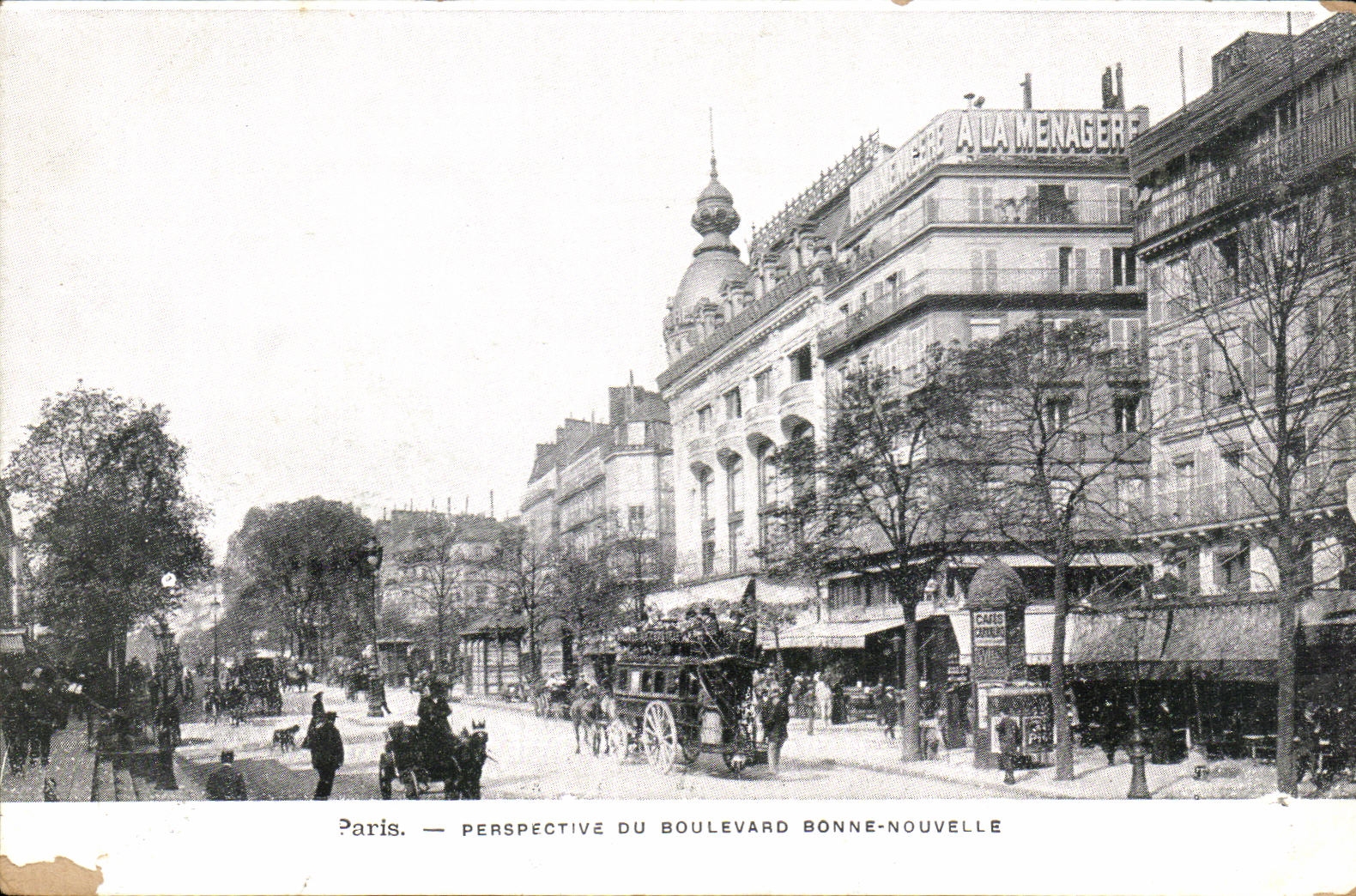 CPA Paris New View Of the Boulevard Good
