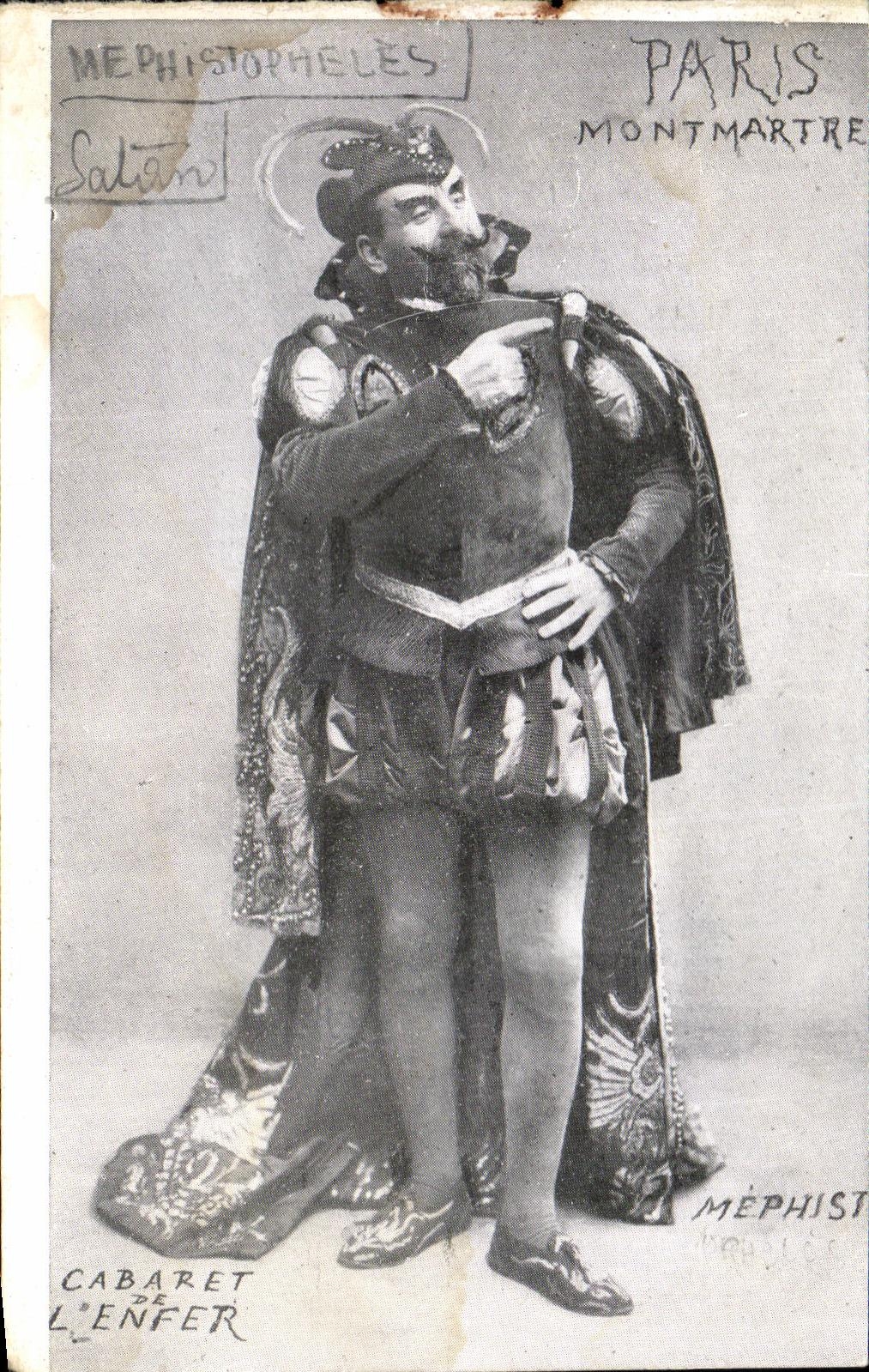 CPA Paris Montmartre Cabaret de l Enfer Diable Mephistopheles