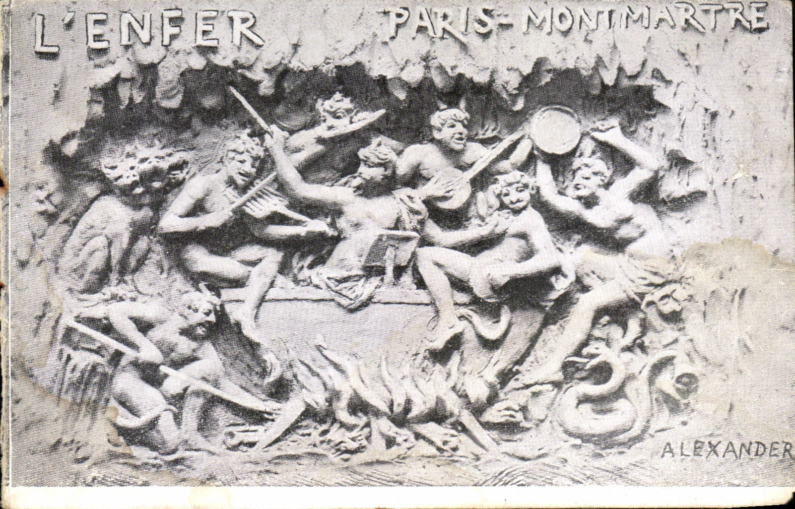 CPA L enfer Paris Montmartre