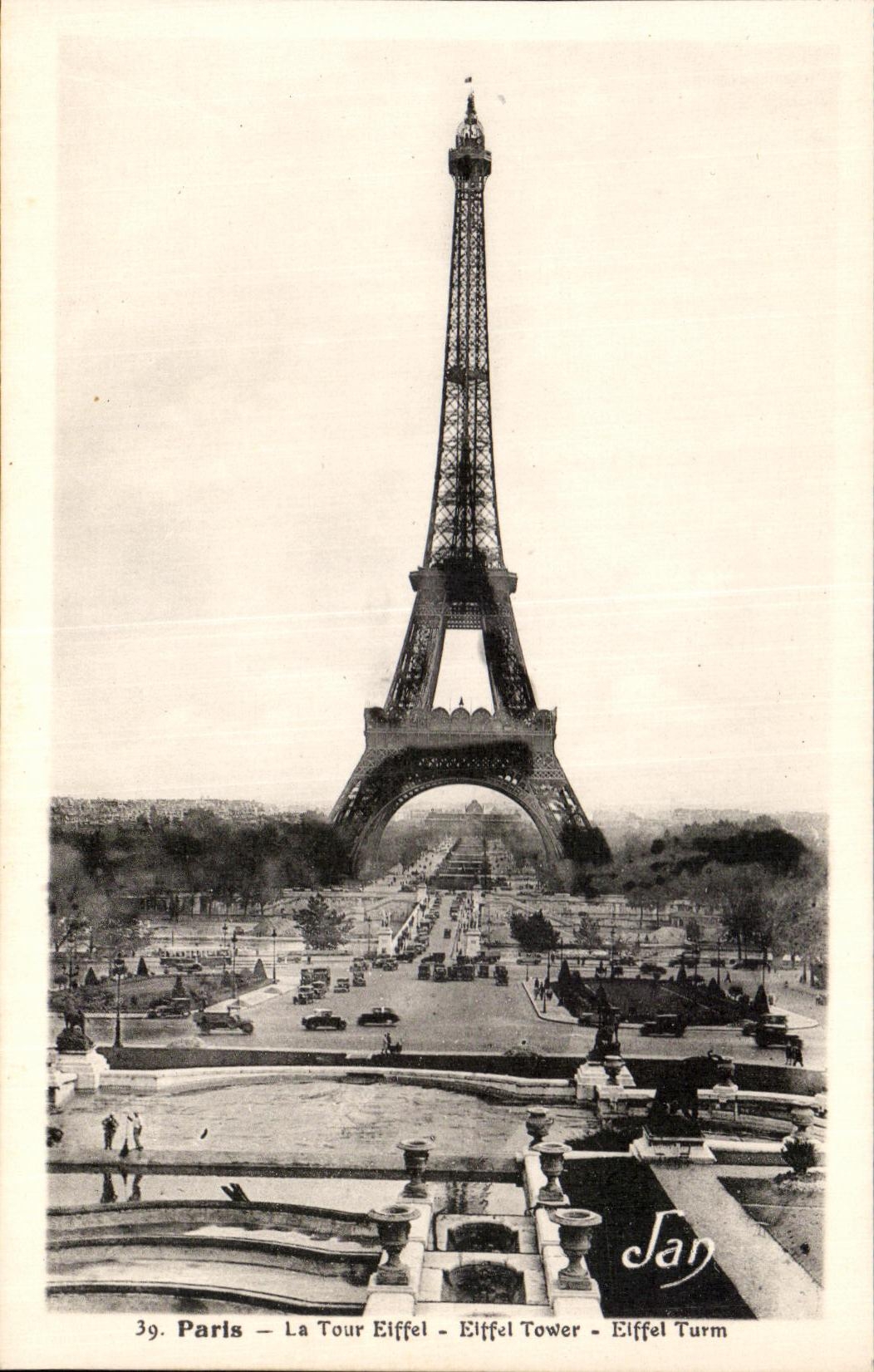 CPA Paris the Tower Eiffel Eiffel Tower Eiffel Turm