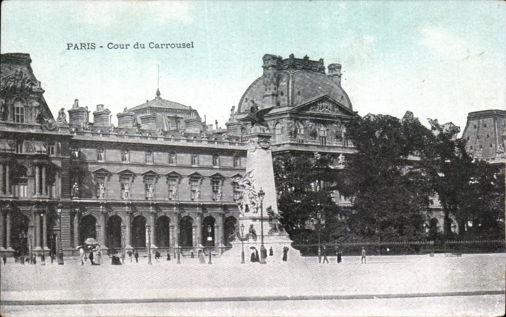 CPA Paris Cour du Carrousel Louvre