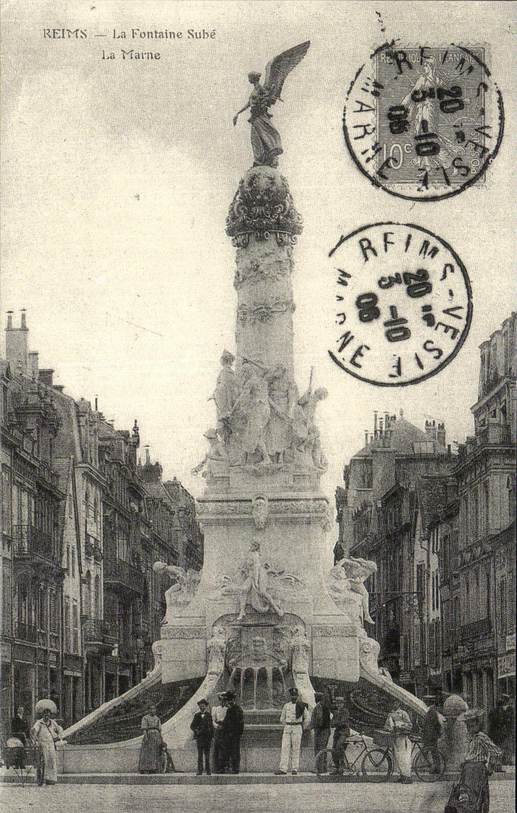 REPRO Reims the Sube Fountain the Marne