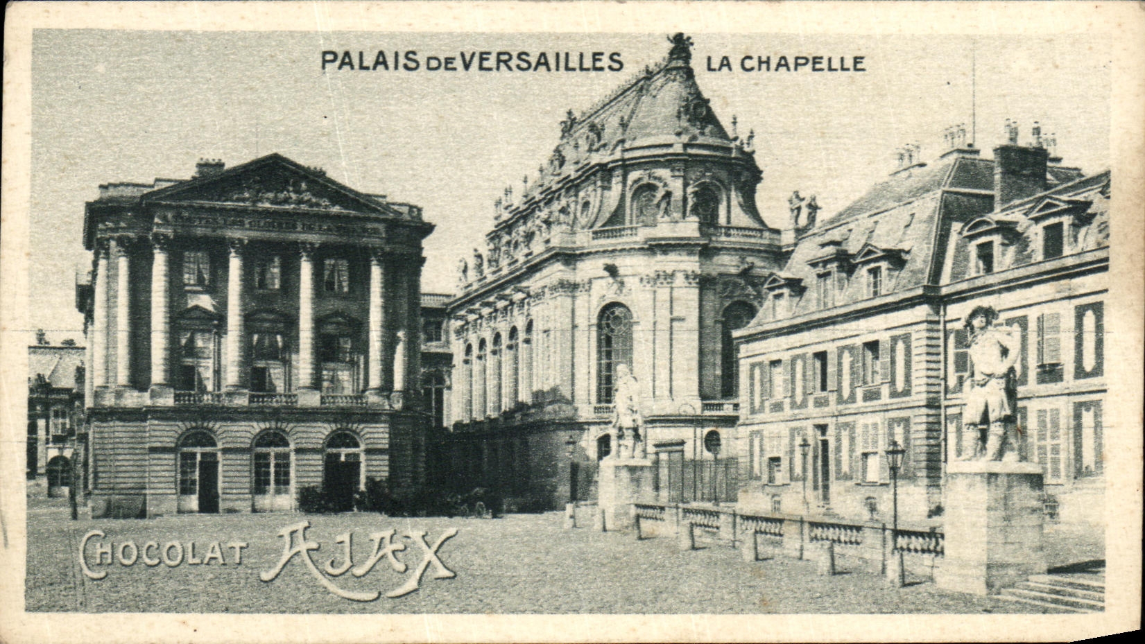 Paladar de CPA del chocolate de Ajax de la publicidad de Chapelle del La de Versalles