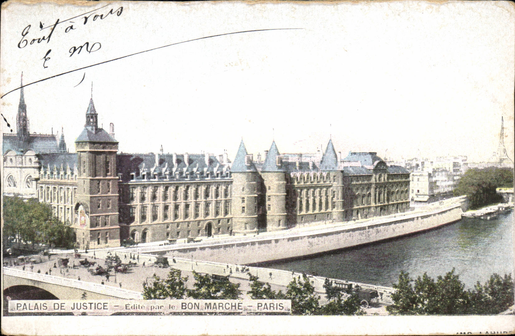 CPA Palais De Justice Edite par le Bon Marche Paris
