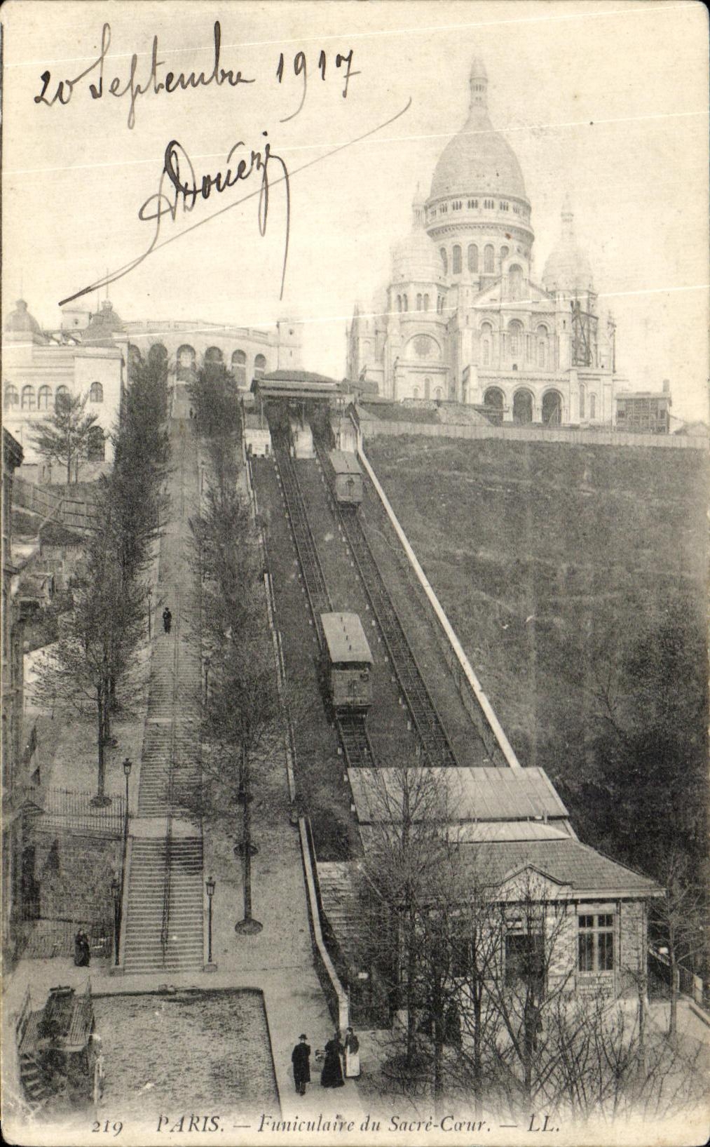 CPA Paris Funiculaire du Sacre Coeur Montmatre