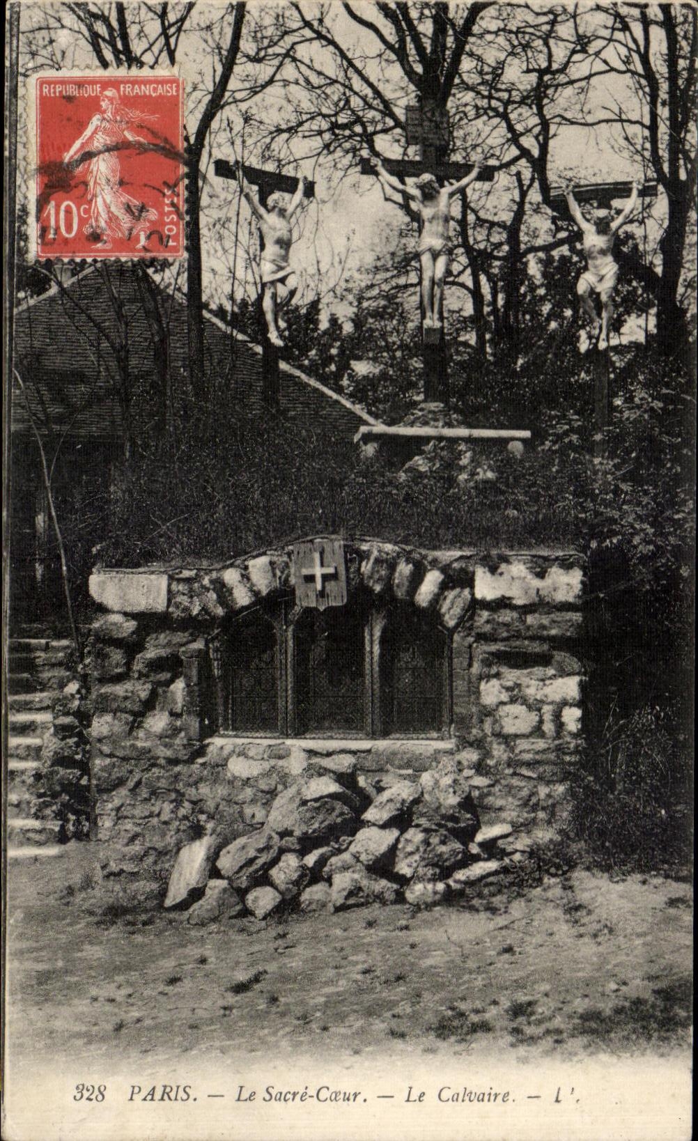 CPA Paris Le Sacre Coeur Le Calvaire Christ