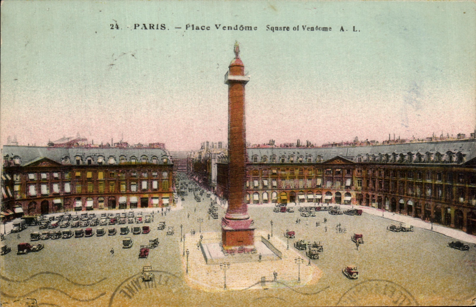 CPA Paris Place Vendome Square of Vendome